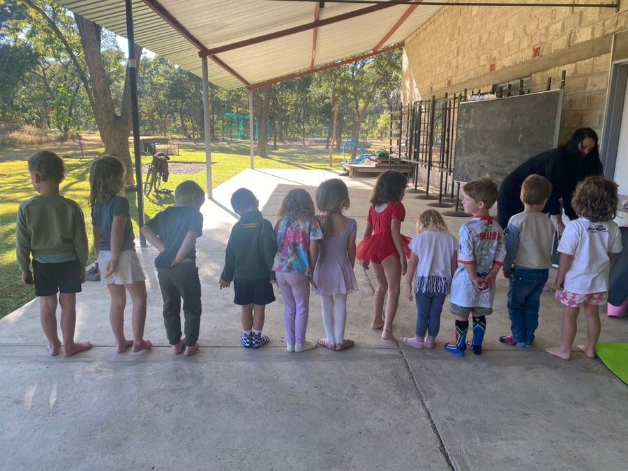 Dance class at the ELC